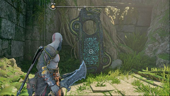 The rune board is found next to this region's dwarven store - God of War Ragnarok: River Delta, Vanaheim - secrets, collectibles - Vanaheim - God of War Ragnarok Guide