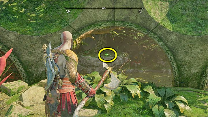 You can hit Odin's Raven by standing in the ruins of the Pilgrim's Landing region (you must unlock the age to the Legendary Chest there) - God of War Ragnarok: River Delta, Vanaheim - secrets, collectibles - Vanaheim - God of War Ragnarok Guide