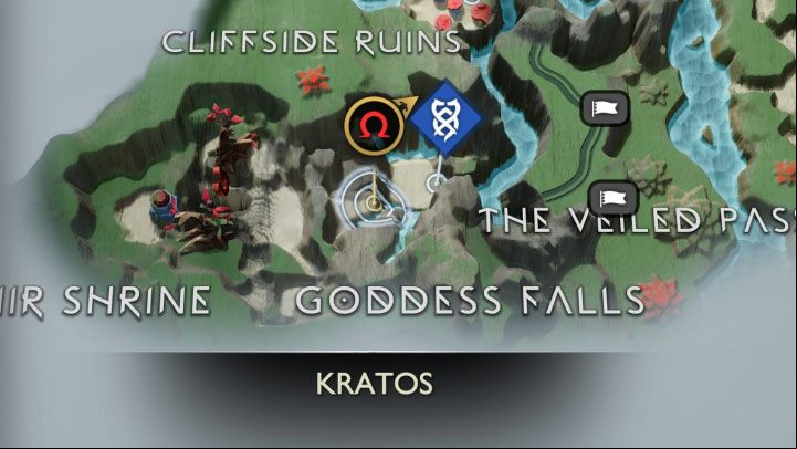 2 - God of War Ragnarok: Goddess Falls, Vanaheim - secrets, collectibles - Vanaheim - God of War Ragnarok Guide
