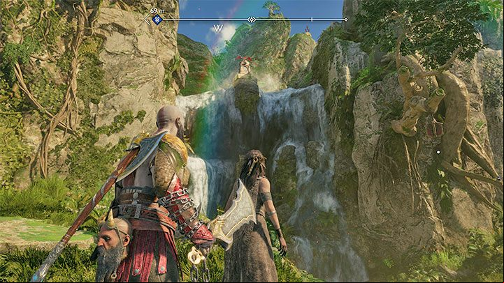 4 - God of War Ragnarok: Goddess Falls, Vanaheim - secrets, collectibles - Vanaheim - God of War Ragnarok Guide