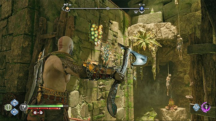 In the Veiled age, you must head north from the boat dock - God of War Ragnarok: The Veiled age, Vanaheim - secrets, collectibles - Vanaheim - God of War Ragnarok Guide
