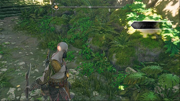 The scroll lies on the ground, in the southern part of the region - God of War Ragnarok: Eastern Barri Woods, Vanaheim - secrets, collectibles - Vanaheim - God of War Ragnarok Guide