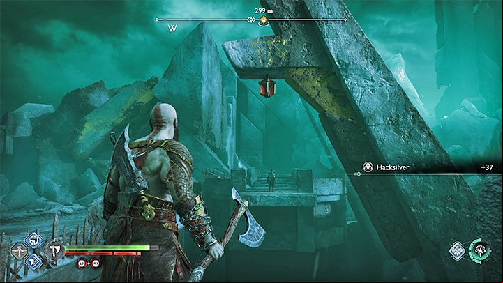 Wait for Atreus to follow you and unlock an interactive hook for Kratos - God of War Ragnarok: Reunion - walkthrough - Walkthrough - God of War Ragnarok Guide