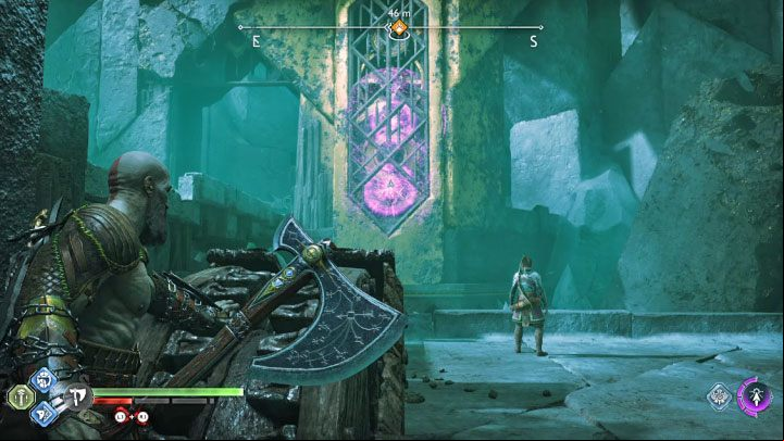 Grab onto the upper edge on the arena - God of War Ragnarok: Reunion - walkthrough - Walkthrough - God of War Ragnarok Guide