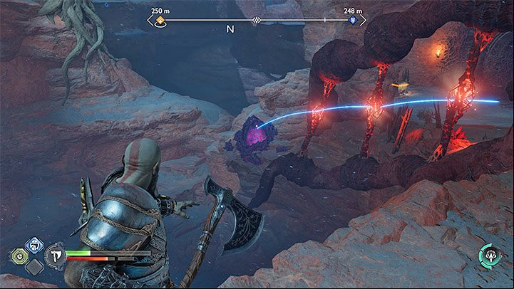 In some locations, puzzles with red connections are more difficult - God of War Ragnarok: How to destroy connections in Alfheim? - Exploration - God of War Ragnarok Guide