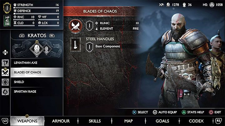 Blades of Chaos start with low base stats - God of War Ragnarok: How to unlock the Blades of Chaos? - Combat - God of War Ragnarok Guide