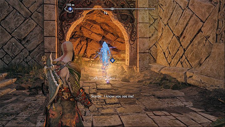 To start this favour, you need to look around for a phantom named Skarde - you can find her in the caves in the southern Sinkholes - God of War Ragnarok: The Sinkholes, Vanaheim - secrets, collectibles - Vanaheim - God of War Ragnarok Guide