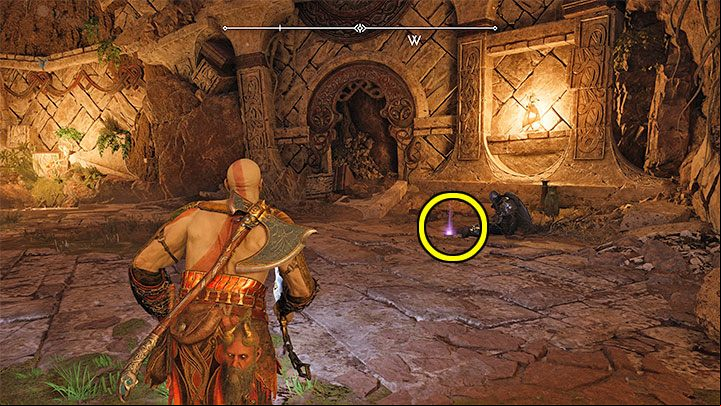 This artifact is found during exploration of the southwestern part of the region - to be exact, after defeating Crag Jaw mini-boss and searching along the way to Wishing Well - God of War Ragnarok: The Sinkholes, Vanaheim - secrets, collectibles - Vanaheim - God of War Ragnarok Guide