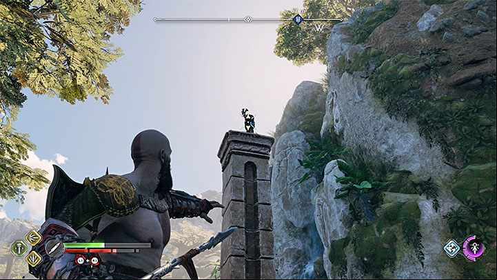 To open the chest, you need to destroy 3 totems - God of War Ragnarok: The Sinkholes, Vanaheim - secrets, collectibles - Vanaheim - God of War Ragnarok Guide