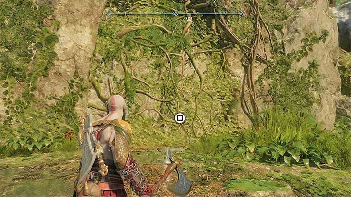 You need to travel south to Goddess Falls - God of War Ragnarok: Vanir Shrine, Vanaheim - secrets, collectibles - Vanaheim - God of War Ragnarok Guide