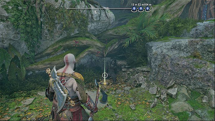 The map lies on the ground next to the body - God of War Ragnarok: Vanir Shrine, Vanaheim - secrets, collectibles - Vanaheim - God of War Ragnarok Guide