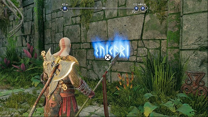 You can find these runes on a wall in the southern part of the region - God of War Ragnarok: Vanir Shrine, Vanaheim - secrets, collectibles - Vanaheim - God of War Ragnarok Guide