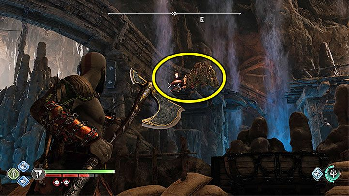 During the trek, you have to go through puzzle locations again - God of War Ragnarok: Returning to The Applecore and Jarnsmida Pitmines - Completing 100% of maps - God of War Ragnarok Guide