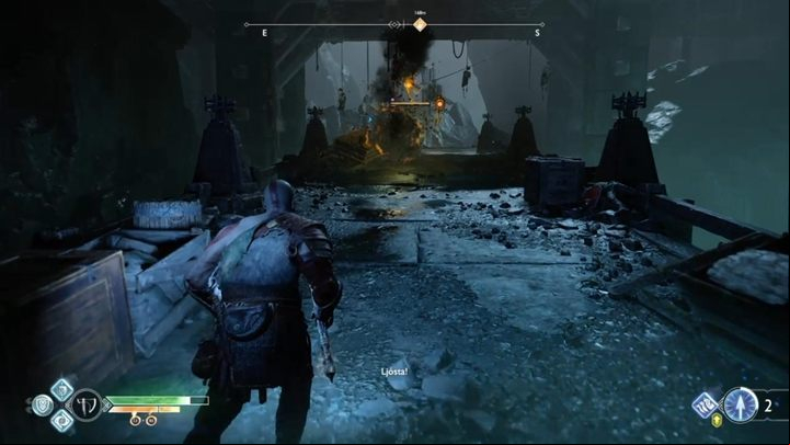 You will reveal a hidden age - go through it - God of War: Inside the Mountain - Walkthrough - Walkthrough - God of War Guide