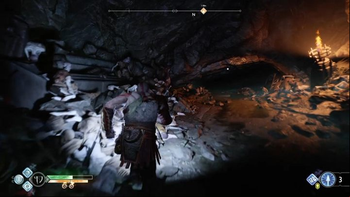 Now enter the narrow age and go further - God of War: Inside the Mountain - Walkthrough - Walkthrough - God of War Guide