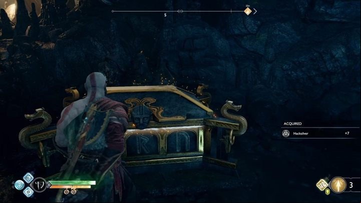In this location, you will find numerous new secrets, which include the Nornir chest - if you want to 100% the game, look at the chapter devoted to The River - God of War: A New Destination - Walkthrough - Walkthrough - God of War Guide