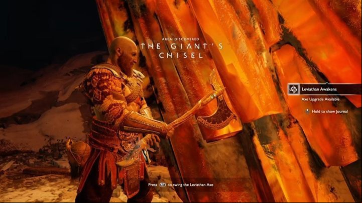 Collect items, approach the crystal and get a piece of the chisel - God of War: The Magic Chisel - Walkthrough - Walkthrough - God of War Guide