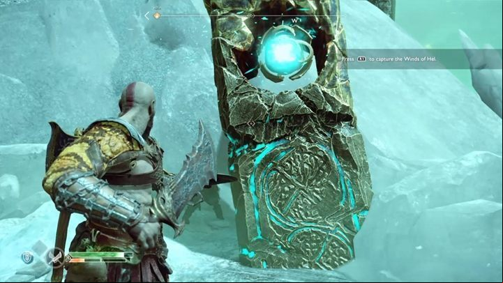 Approach the pillar with a flashing green object in the middle - God of War: The Sickness - Walkthrough - Walkthrough - God of War Guide