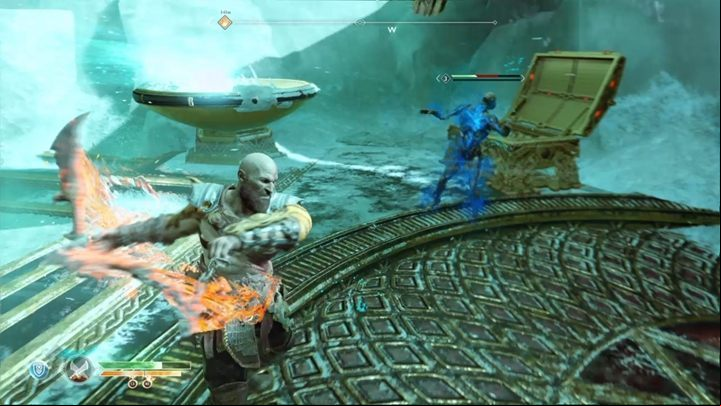 A single, and powerful, enemy awaits you on the bridge - God of War: The Sickness - Walkthrough - Walkthrough - God of War Guide