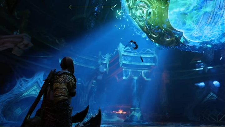 Approach the rotating rune - the Winds of Hel are on one of the rotating rings - God of War: The Black Rune - Walkthrough - Walkthrough - God of War Guide
