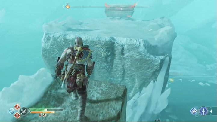 Destroy the roots and move the piece of a pillar forward as far as you can - God of War: Escape from Helheim - Walkthrough - Walkthrough - God of War Guide