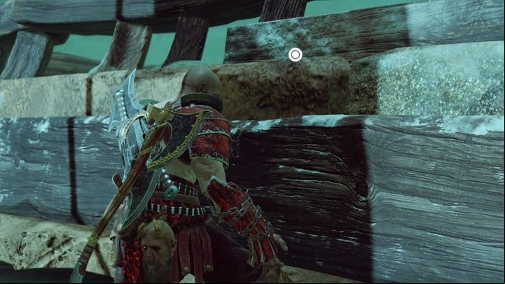 Lastly, you have to approach the right part of the ship and rip it out to escape - God of War: Escape from Helheim - Walkthrough - Walkthrough - God of War Guide