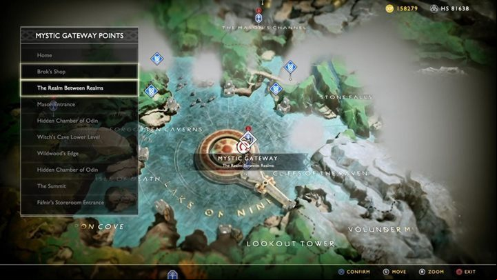 Enter the Mystic Gateway when you are ready and head to The Realm Between Realms - God of War: Between the Realms - Walkthrough - Walkthrough - God of War Guide