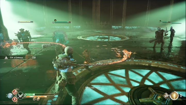 The third stop is Helheim - use Blades of Chaos on the ice enemies and keep a safe distance - God of War: Between the Realms - Walkthrough - Walkthrough - God of War Guide