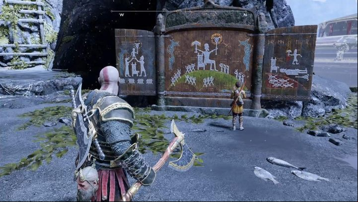 Commentary: The shrine can be found near the age that leads to Muspelheim Tower - God of War: More than Myth - Jotnar hidden shrines - list of all - Labours - God of War Guide