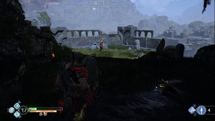 The third altar is behind the gate that you must open first - God of War: Free dragons - list, all altars - Labours - God of War Guide