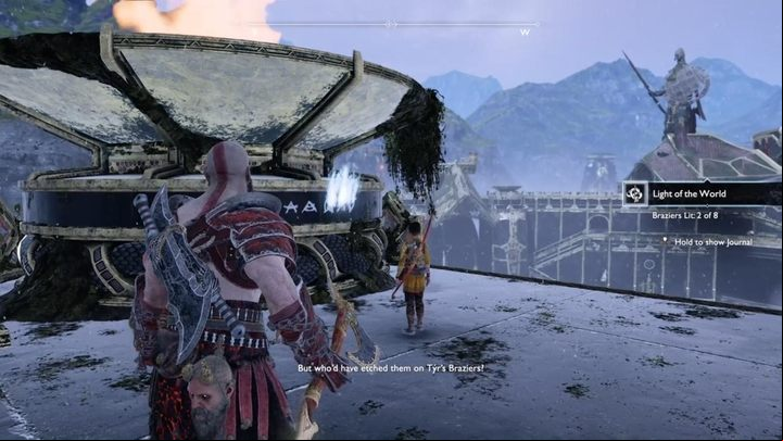 Commentary: The next fireplace is on Jotunheim tower - God of War: Light of the World - list, all fireplaces - Labours - God of War Guide