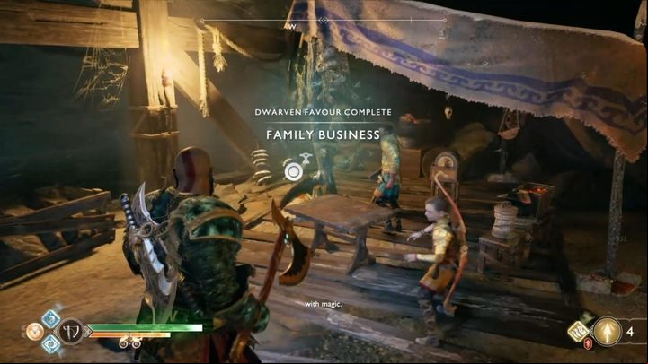 Commentary: You must go to Northri Stronghold and look for a special whetstone for Sindri - God of War: Favors - list of all quests, walkthrough - Side quests and challenges - God of War Guide