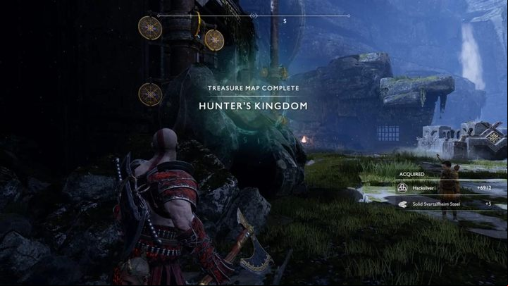 Treasure digging spot: Veithurgard - near the gate - God of War: Treasure Maps - list of all, tips - Side quests and challenges - God of War Guide