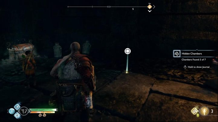 Map location: The River - the Witchs cavern, near the hidden chamber - God of War: Treasure Maps - list of all, tips - Side quests and challenges - God of War Guide