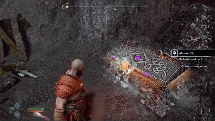 The first piece can be found on Forgotten Caverns island - God of War: Muspelheim Guide - Side quests and challenges - God of War Guide