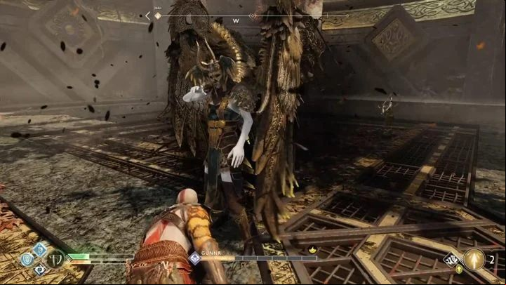 You should prepare for the duel with Gunnr and the recommended steps are described in detail on the introduction page of this chapter - God of War: Valkyrie Gunnr (Thamurs corpse) - how to beat? - Valkyries - God of War Guide