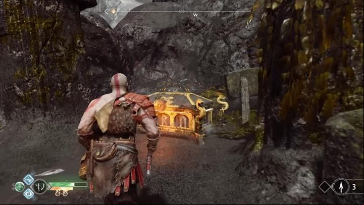 Commentary: You have to arrange bells in a specific way - God of War: Forgotten Caverns - all collectibles list - Shores of Nine - God of War Guide