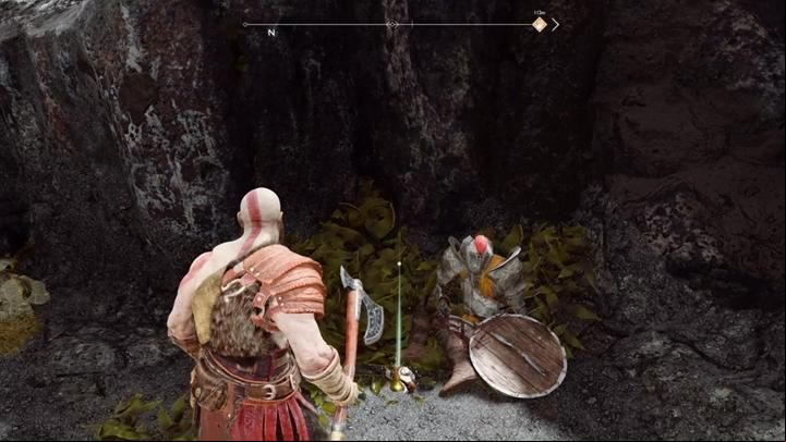 Commentary: You will find it next to the knights corpse, near the violet chest (You have to give Atreus a boost for him to throw you the chain) - God of War: Cliffs of the Raven - all collectibles list - Shores of Nine - God of War Guide