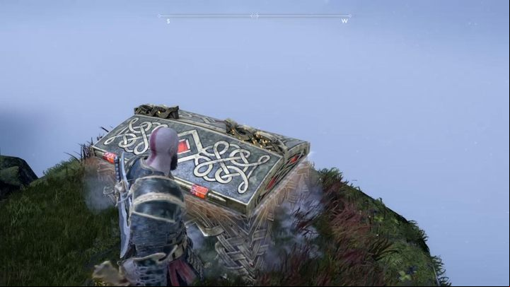 Commentary: The chests are past the gate that you opened with three fragments of a key - God of War: Konunsgard - all collectibles list - Shores of Nine - God of War Guide