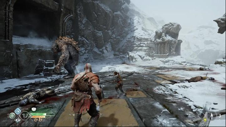 Atreus will usually stand far away and shoot your enemies at your command. - God of War: Can Atreus die in the game? - Story Campaign - God of War Guide