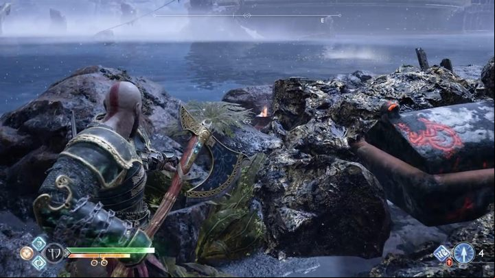 1 - God of War: How to destroy rocks blocking the age? - Exploration and combat - God of War Guide