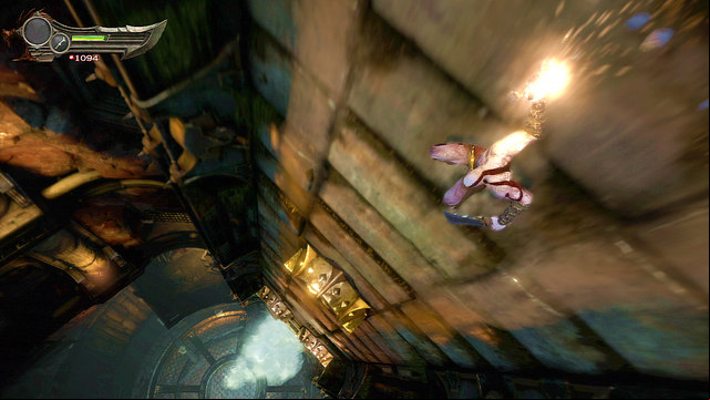 When you defeat him, you begin sliding down the walls - Fight with Hand of Hecatonchire - Chapter 1: Prison of the Damned - God of War: Ascension - Game Guide and Walkthrough