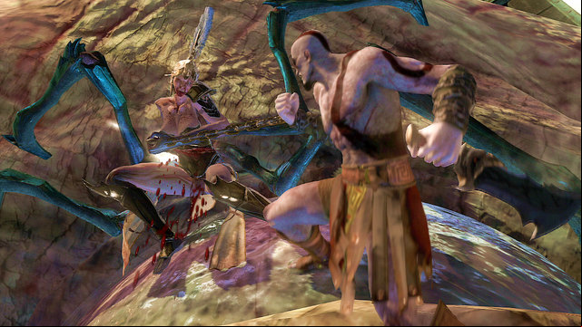 At the end of encounter, youll be moved to its eye, where you fight Fury - Walkthrough - Chapter 4: The Hecatonchires - God of War: Ascension - Game Guide and Walkthrough