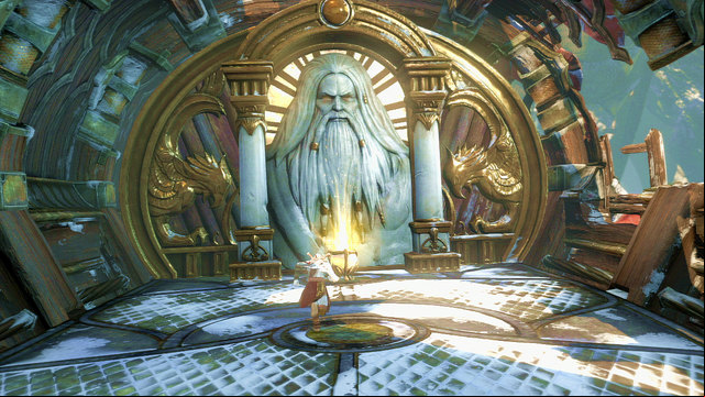 Essence your weapon with the Lightning of Zeus and prepare to eliminate a big group of enemies - Walkthrough - Chapter 8: The Pythons Belly - God of War: Ascension - Game Guide and Walkthrough