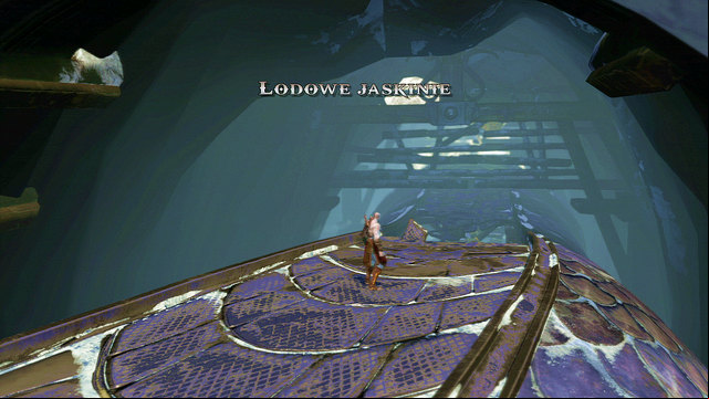 Calm ride ends when Python enters a cave - Violet Python Ride - Chapter 9: Ice Caverns - God of War: Ascension - Game Guide and Walkthrough