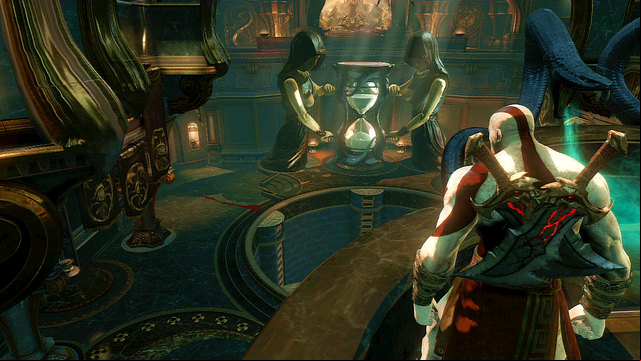 You get nearby snakes hissing the green gas - Riddles of Statues, Way to the Tombs - Chapter 10: The Temple of Delphi - God of War: Ascension - Game Guide and Walkthrough