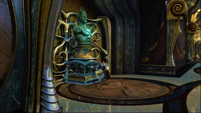 It opens two chambers on the right side of corridor - Riddles of Statues, Way to the Tombs - Chapter 10: The Temple of Delphi - God of War: Ascension - Game Guide and Walkthrough