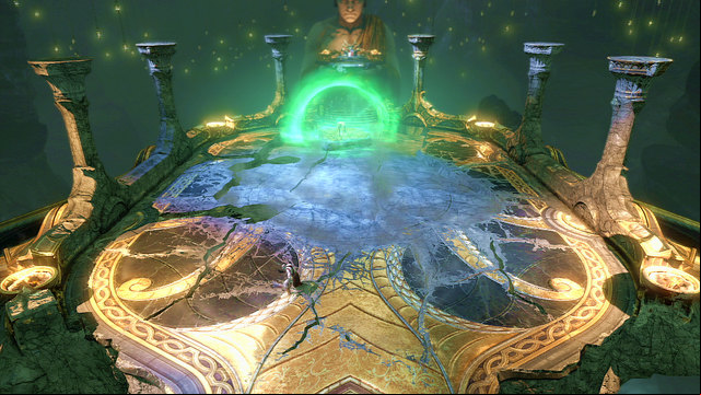 Hell make an arena and then make the middle part grey - Walkthrough - Chapter 12: The Oracles Chamber - God of War: Ascension - Game Guide and Walkthrough