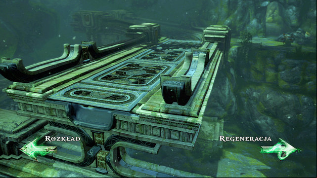 Now return to the destroyed bridge and regenerate it to the end - Walkthrough - Chapter 13: age to Delphi - God of War: Ascension - Game Guide and Walkthrough