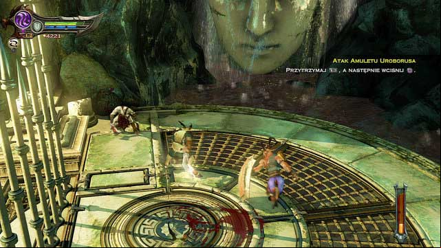 Check how Amulet works on Satyrs wholl attack you - Walkthrough - Chapter 13: age to Delphi - God of War: Ascension - Game Guide and Walkthrough